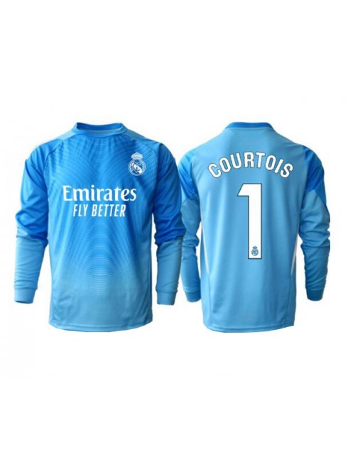 Real Madrid Thibaut Courtois #1 Målvakt Replika Hemmakläder 2025-26 Långärmad Real Madrid Thibaut Courtois #1 Målvakt Replika Hemmakläder 2025-26 Långärmad